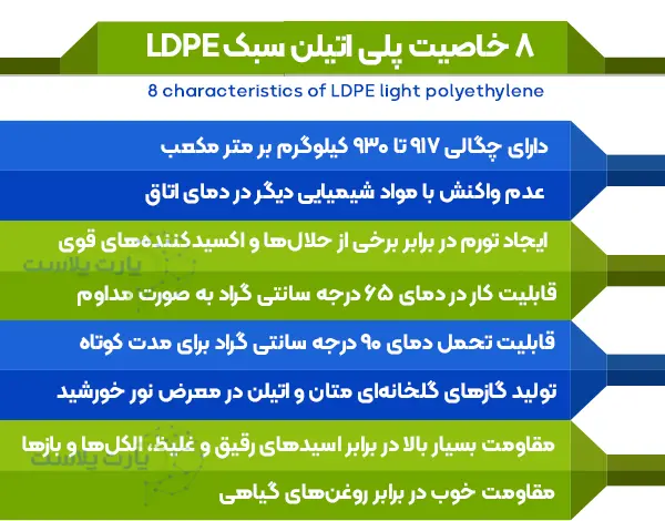 8 خاصیت پلی اتیلن سبک یا LDPE
